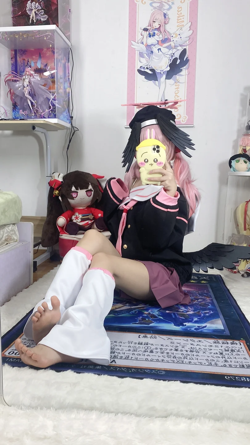 白栎Shirly - 蔚蓝档案·下江小春 [35P,7V-655MB] tg@simisebaisi 【丝足阁】018.webp